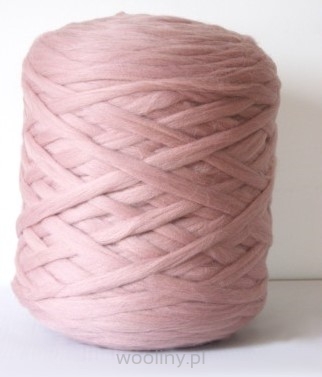 Wełna czesankowa Mini polska BRUDNY RÓŻ