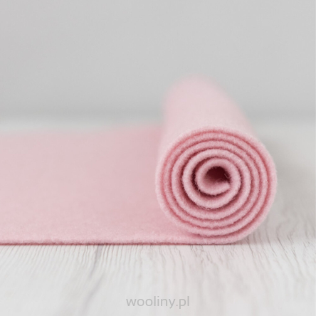 Filc wełniany 2mm Różowy 30x30cm dekoracyjny