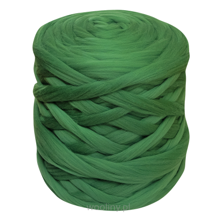 Wełna czesankowa do wyplatania koców 4,5kg TRAWA #45