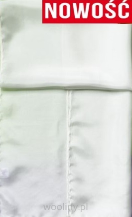 Jedwabny szal 180x45cm Pongee 8 Biały Naturalny