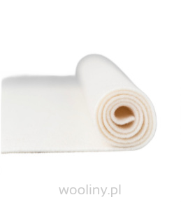 Filc wełniany 2mm BIAŁY ECRU 30x30cm dekoracyjny