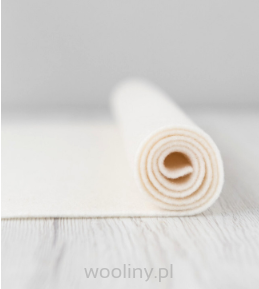 Filc wełniany 2mm BIAŁY ECRU 30x30cm dekoracyjny