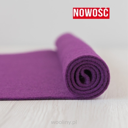 Filc wełniany 2mm JAGODOWY 30x30cm dekoracyjny