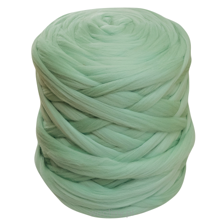 Wełna czesankowa do wyplatania koców 4,5kg MIĘTA #39