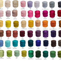 Wełna czesankowa polska ZESTAW UNI 65 gładkich kolorów do filcowania