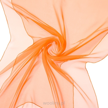 Szal jedwabny szyfon POMARAŃCZ do nuno filcowania 