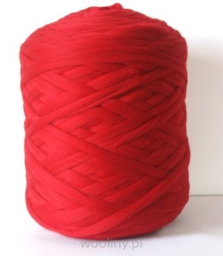 Wełna czesankowa Mini polska CZERWONY