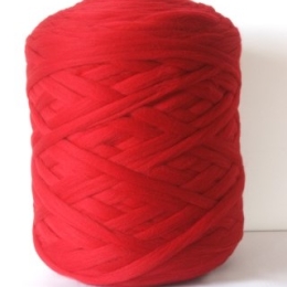 Wełna czesankowa Mini polska CZERWONY