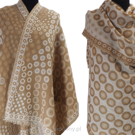 Damski męski wełniany szal z wełny merynosów