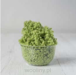 Wool Nepps wełniane kuleczki do filcowania ZIELONY