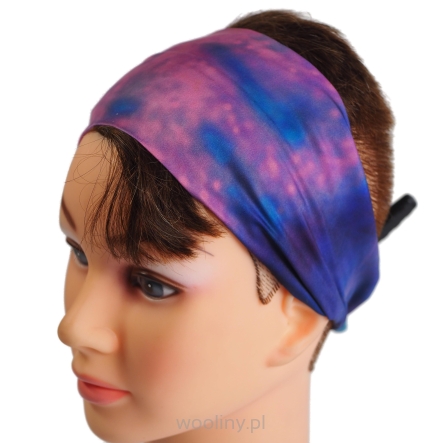 Kolorowa letnia opaska na głowę do włosów SILKY