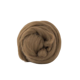 Wełna czesankowa 19mic ORZECH merynos australijski 