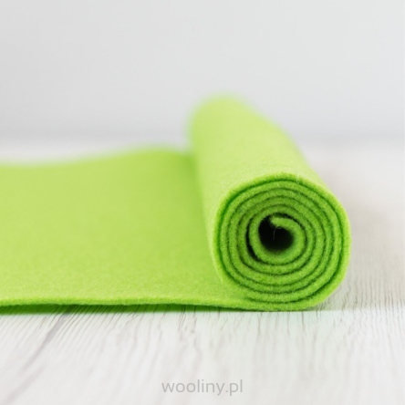 Filc wełniany 2mm dekoracyjny JASNY ZIELONY