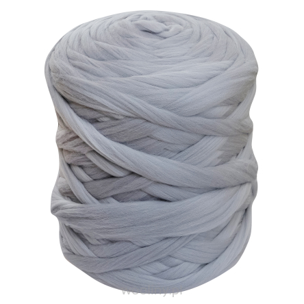 Wełna czesankowa merynos 22-24mic JASNY SZARY