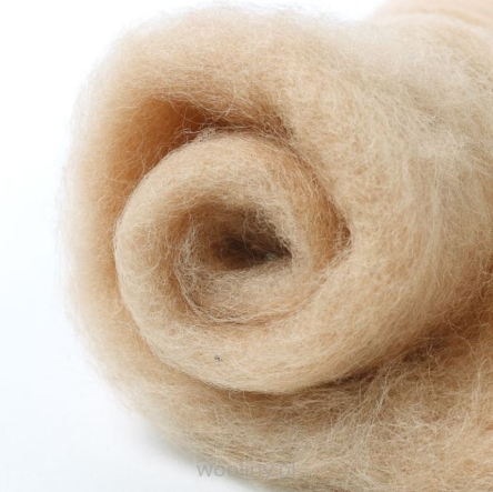 Cielista wełna w błamie zgrzebna do filcowania na mokro i sucho