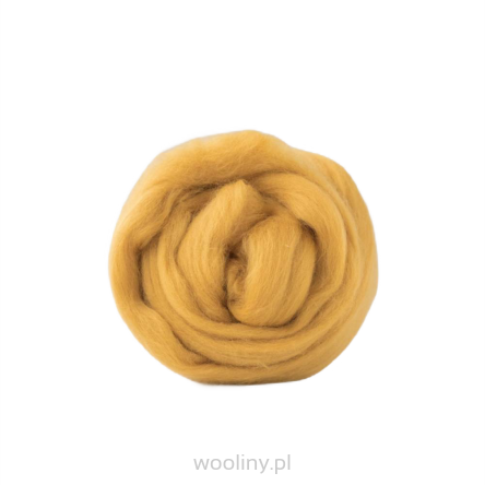 Wełna czesankowa  19mic MIODOWY merynos australijski