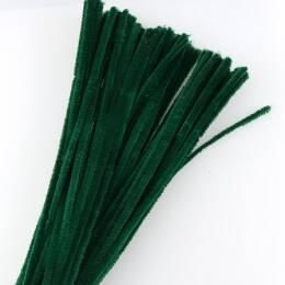 Druciki kreatywne, ciemnozielone 6 mm
