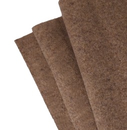 Filc wełniany 70% dekoracyjny 2mm Melanż Brązowy