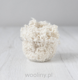 Wool Nepps wełniane kuleczki do filcowania BIAŁY NATURALNY