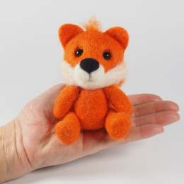 Lisek filcowy do fotograficzni noworodkowej