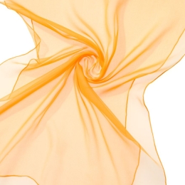 Szal jedwabny szyfon ŻÓŁTY 180x55cm do nuno filcowania 