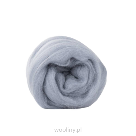 Wełna czesankowa merynos australijski 19mic JASNY SZARY