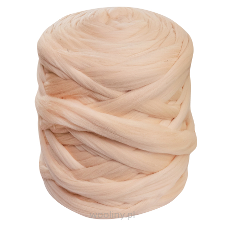 Kocyk czesankowy do sesji noworodkowej CIELISTY