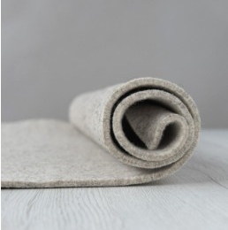 Gruby filc wełniany 4mm Melanż Beżowy