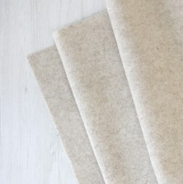 Filc wełniany 70% dekoracyjny 2mm MELANŻ BEŻOWY