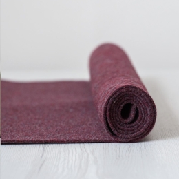 Filc wełniany 3mm MELANŻ BORDOWY 30x30cm dekoracyjny