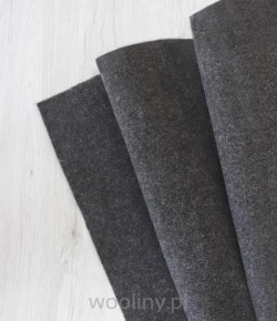 Filc wełniany 70% dekoracyjny 2mm ANTRACYT