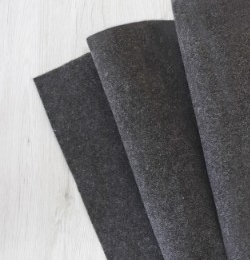 Filc wełniany 70% dekoracyjny 2mm ANTRACYT