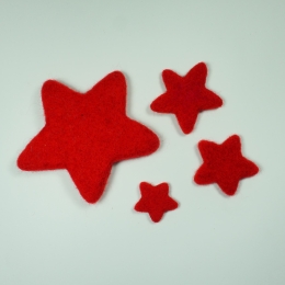 Filcowe gwiazdki gwiazdy dekoracyjne