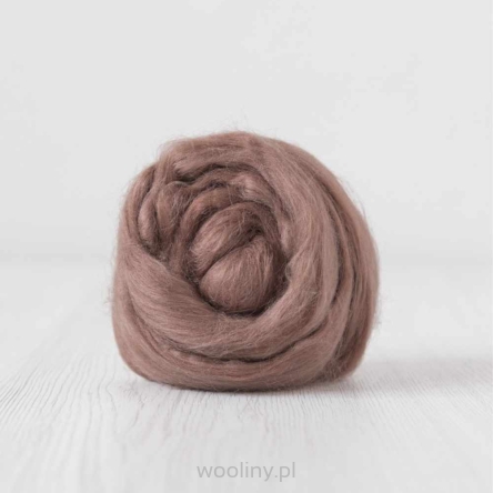 Jedwabna czesanka Tussah CAPPUCCINO