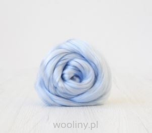 Czesanka Tencel Lyocell BŁĘKITNY z włókien roślinnych