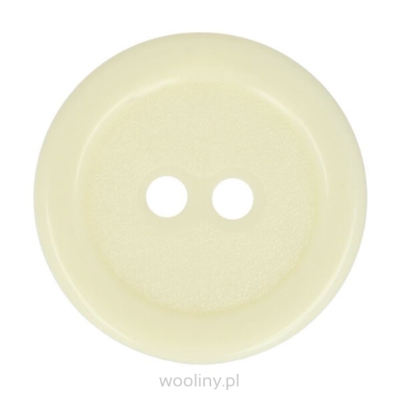 Guziki dwudziurkowe plastykowe 20 mm KREMOWY