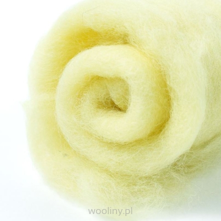 Wełna w błamie do filcowania JASNOŻÓŁTY