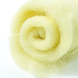 Wełna w błamie do filcowania JASNOŻÓŁTY