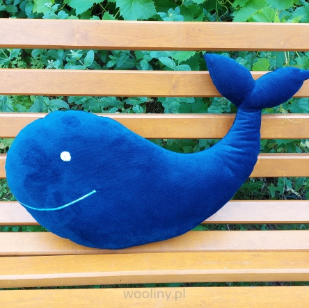 Poduszka zabawka WIELORYB do Fotografii Noworodkowej