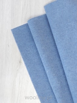 Filc wełniany 70% dekoracyjny 2mm MELANŻ BŁĘKITNY