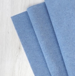 Filc wełniany 70% dekoracyjny 2mm MELANŻ BŁĘKITNY