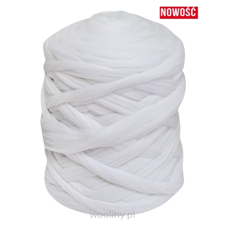 Wełna czesankowa 22-24mic ŚNIEŻNY 4,5kg HURT wałek