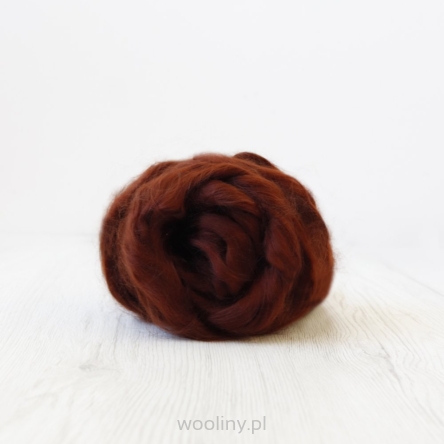 Czesanka Tencel Lyocell  CZEKOLADOWY włókien roślinnych