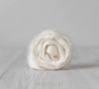 Czesanka lniana len BIAŁY NATURALNY