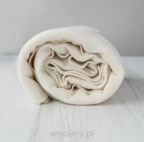 Filc igłowy prefilc wełniany 19mic do filcowania BIAŁY szerokość 150cm