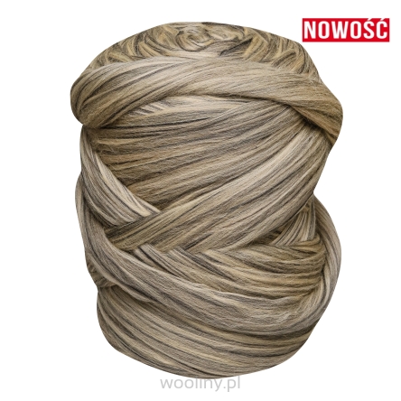 Wełna czesankowa polska TIRAMISU #125 filcowanie