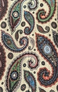 Damski szal kolorowy z wełny merino wyszywany w kwiaty