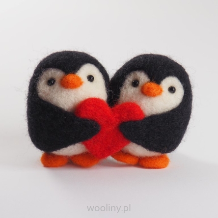 Para pingwinków filcowane na sycho