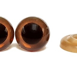 Bezpieczne oczka oczy Brązowe 12mm maskotek Amigurumi