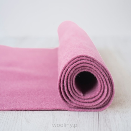 Filc wełniany 2mm CIEMNY RÓŻ 30x30cm dekoracyjny